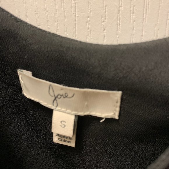 Black and white 100% silk Joie slip dress - Picture 3 of 5